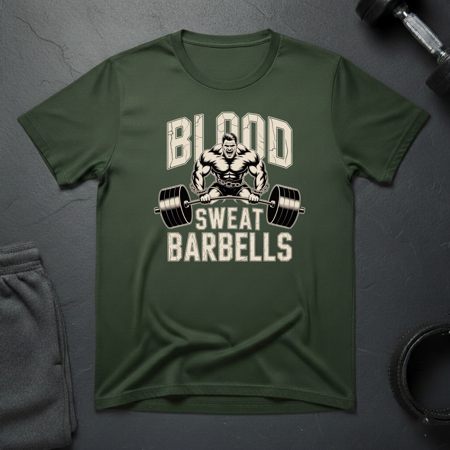 Blood Sweats Barbells T-Shirt