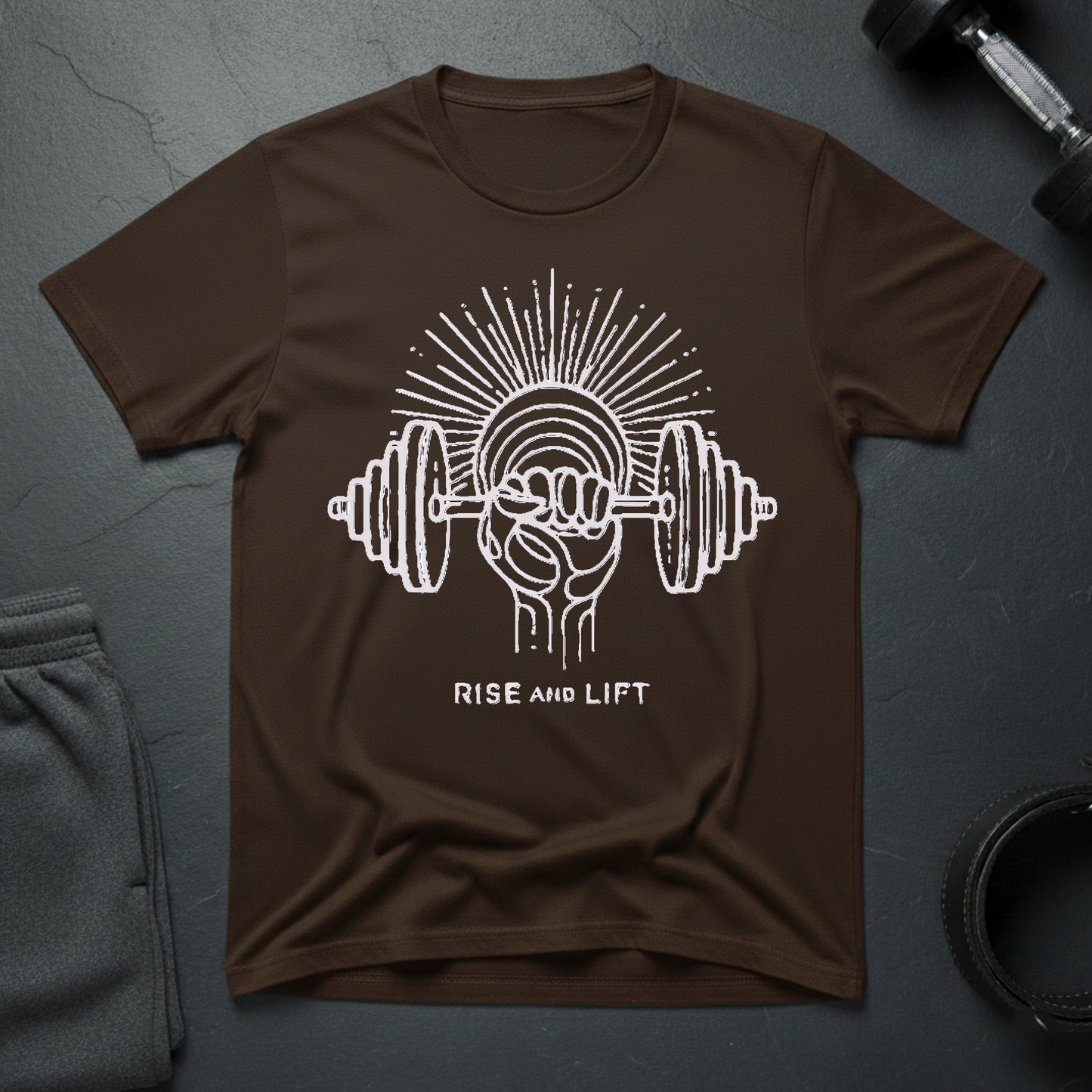 Rise And Lift Minimalist T-Shirt