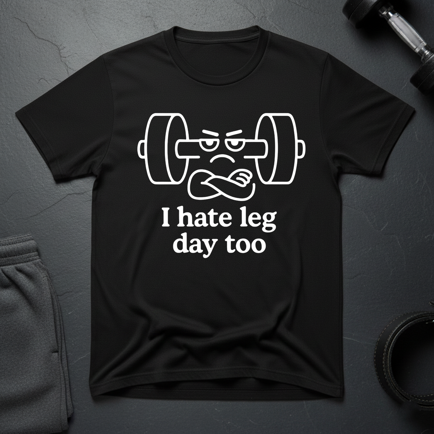 I hate leg day too T-shirt