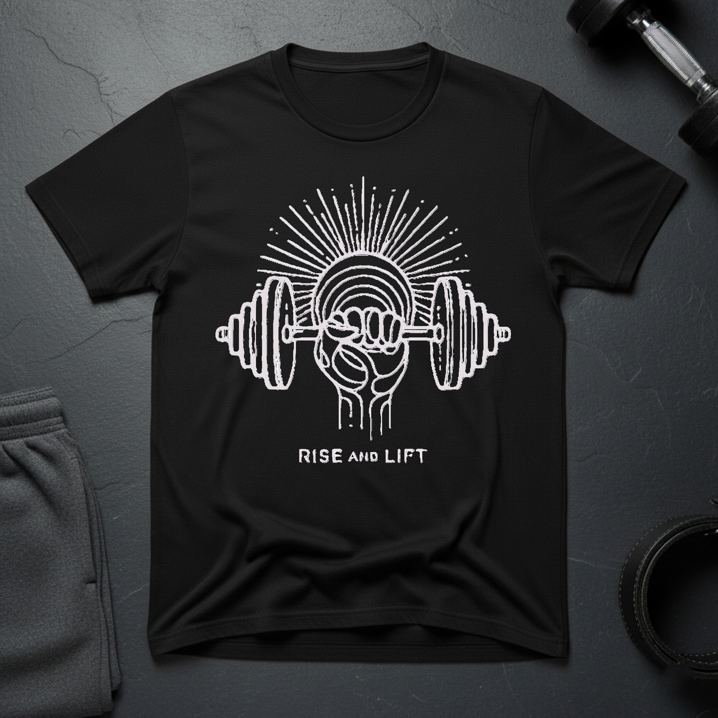 Rise And Lift Minimalist T-Shirt